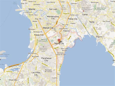 taguig philippines map.